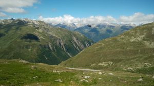 Blick vom Nufenen auf das Matterhorn