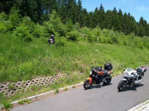 Tribünenseite der Oberhofer Sprungschanze